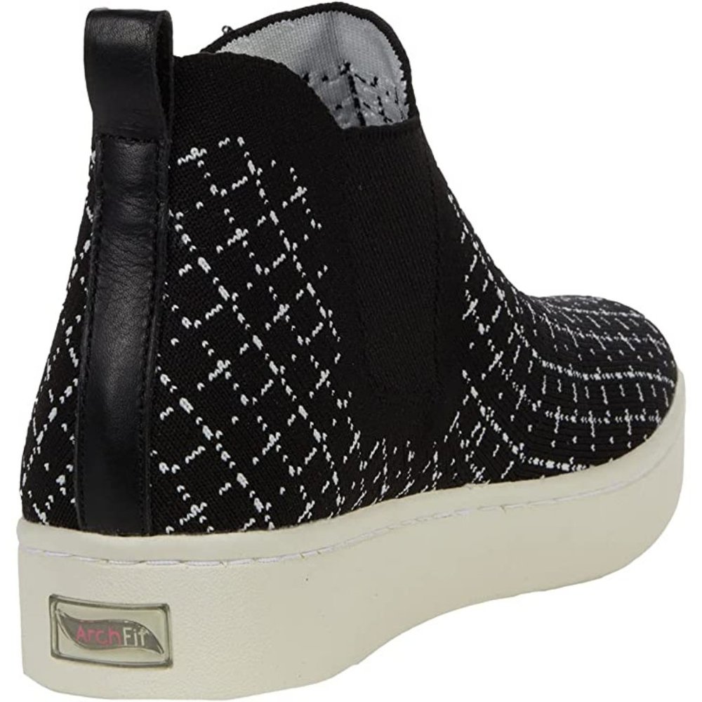 SKECHERS Arch Support Fit Cup slip on stretch shoes sneakers black white womens - Picture 3 of 8